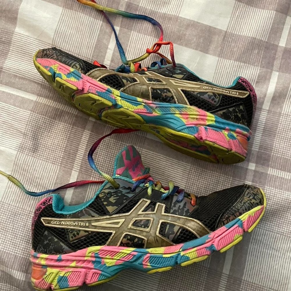 ASICS colorful running shoes